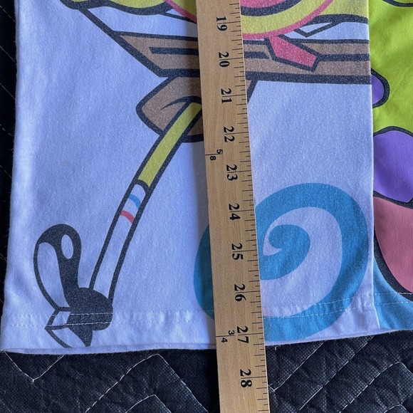 Nickelodeon Spongebob Shirt Mens Medium Multicolor Cartoon Short Sleeve Graphic - Picture 8 of 9
